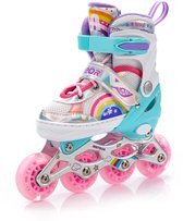 Meteor Rainbow - Rollers en ligne - Enfants - Réglables - S - Taille 30-33