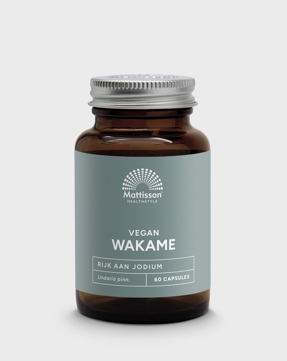 Goedkoopste Mattisson - Wakame 1000 mg - Zeewier Voedingssupplement - Bescherming tegen Oxidatieve Schade & Rijk aan Jodium - 60 Capsules