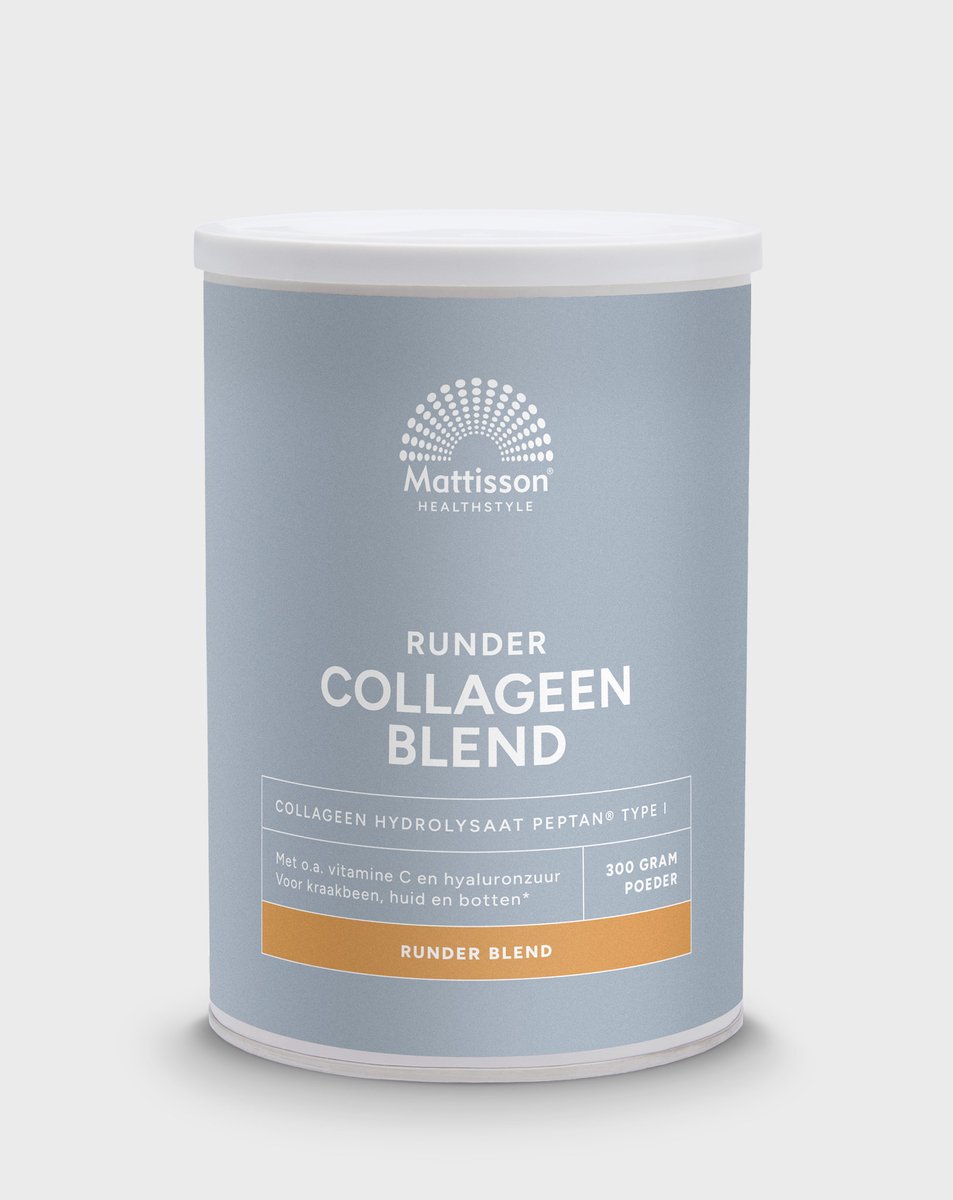 Goedkoopste Mattisson - Runder Collageen Poeder Peptan® Blend - Vanille smaak - 300 Gram