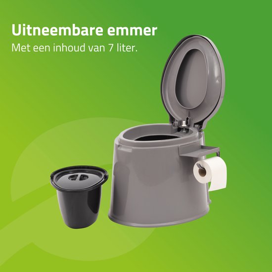 Bo-Camp - Draagbaar toilet - 7 Liter van Bo-Camp — afbeelding 3