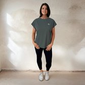 YV SPORT - YV MOTION Plus size sportshirt dames - Tot 4XL - Premium kwaliteit - Ruime pasvorm - Niet doorschijnend - Kapmouwtjes - Comfortabel en zacht - Doordacht ontwerp - Fitness en sport shirt - Sportshirt dames - Groen - Maat XXL