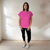 YV SPORT - YV MOTION Plus size sportshirt dames - Tot 4XL - Premium kwaliteit - Ruime pasvorm - Niet doorschijnend - Kapmouwtjes - Comfortabel en zacht - Doordacht ontwerp - Fitness en sport shirt - Sportshirt dames - Roze - Maat XXXL