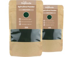Spirulina Poeder 100% Puur - 300gram – Spirulina is Rijk aan Eiwitten en Natuurlijke Voedingsstoffen
