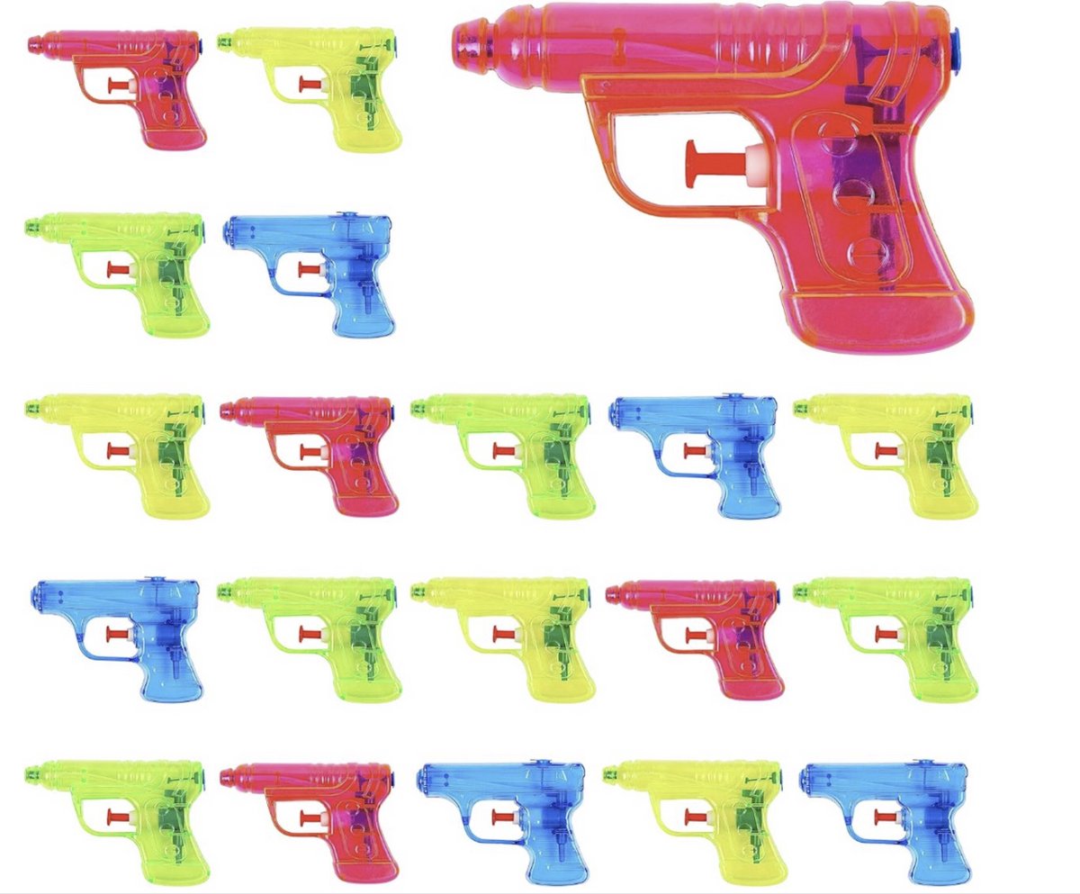 Foryouliving - 20 Mini Waterpistool - Speelgoed voor Kinderen, Jongens & Meisjes Verjaardagen, Kinderfeestjes, Uitdeelcadeautjes, Traktaties - Zwembad & Strandfeesten