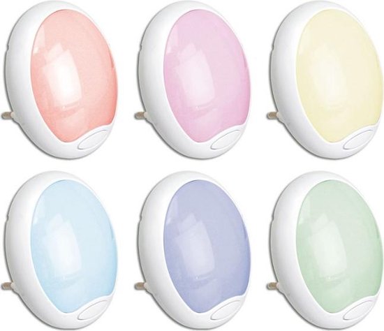 Midden vragen ondanks Nachtlampje - Stopcontact - LED - Kinderen - Babykamer - 7 kleuren | bol.com
