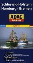 ADAC AutoKarte Deutschland 01. Schleswig-Holstein / Hamburg 1 : 200 000