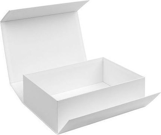 Boîte cadeau Boîte dans la boîte 31x22x10cm, BLANC (4 pièces) | bol