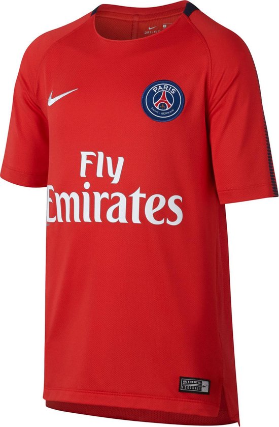 levering Dakraam van mening zijn Nike Paris Saint-Germain Breathe Squad Sportshirt - Maat L - Unisex - rood/blauw/wit  | bol.com