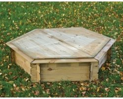 Zandbak - Zeshoek met deksel - 160 cm