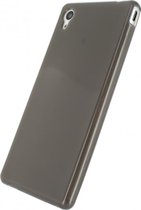 Sony Xperia M4 Aqua Hoesje - Xccess - Serie - TPU Backcover - Zwart - Hoesje Geschikt Voor Sony Xperia M4 Aqua
