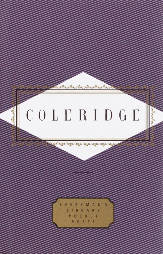 Boek met paarse, diagonale strepen en een wit label met 'COLERIDGE'.