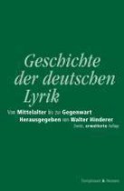 Geschichte Der Deutschen Lyrik Vom Mittelalter Bis Zur Gegenwart