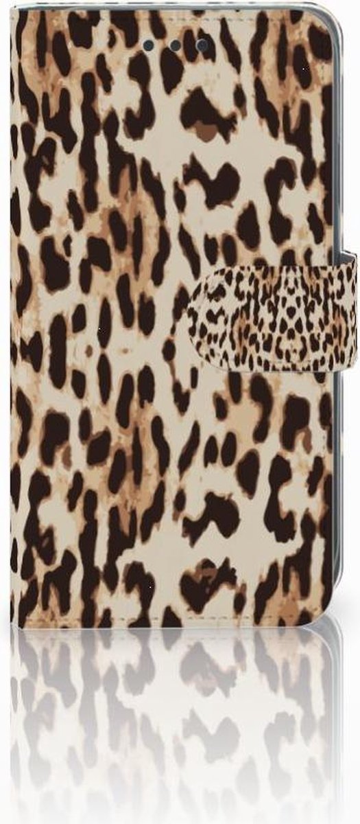 Apple iPhone Xr Telefoonhoesje met Pasjes Leopard