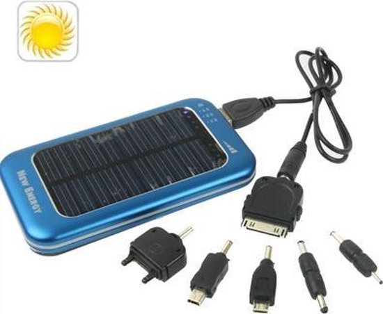twintig Milieuactivist Kalmte 3500 mAh zonne-energie oplader voor iPhone / iPad / iPod Touch, MP3 / MP4,  digitale... | bol.com