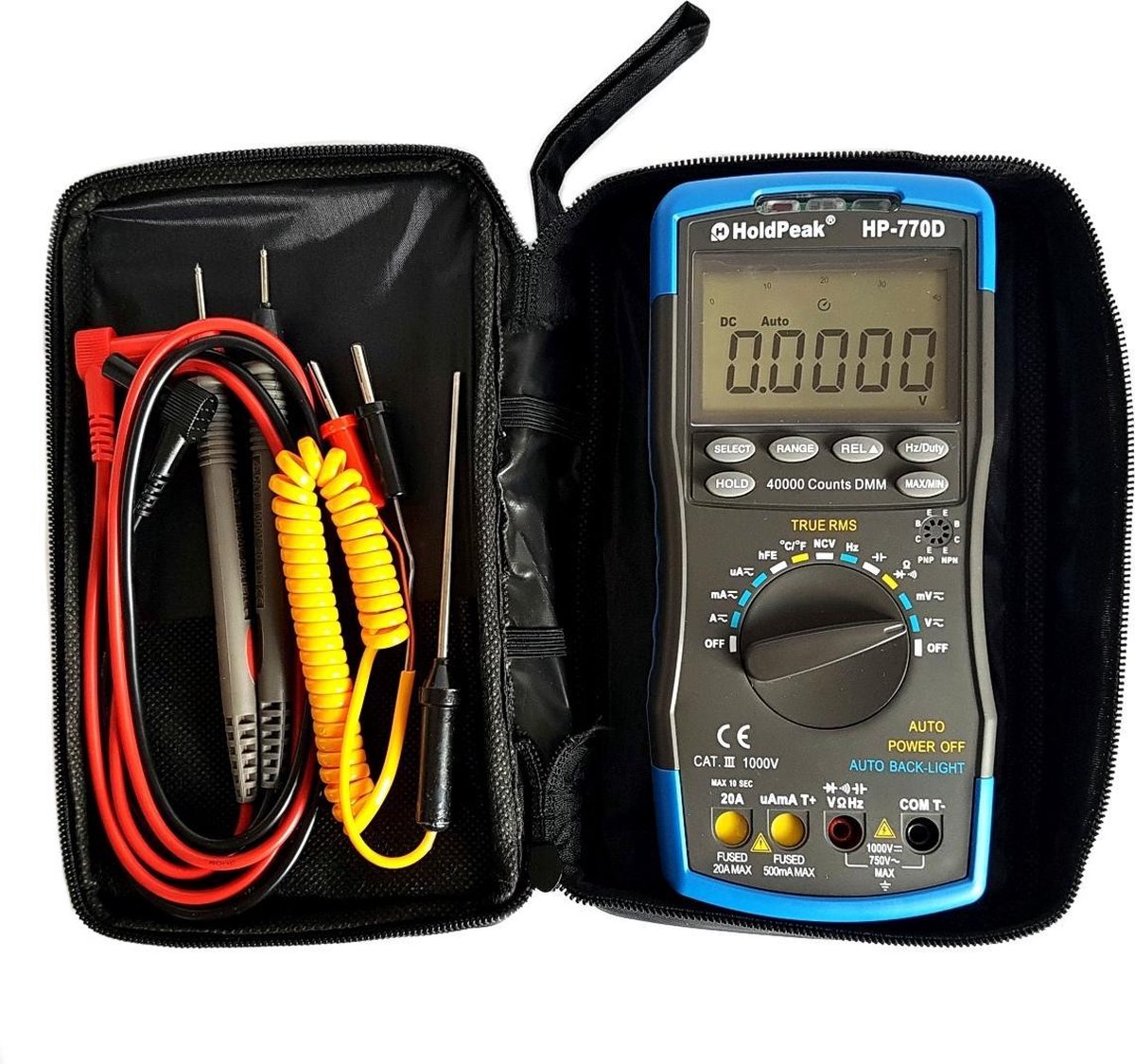 Multimeter, NCV, True RMSmeting bol