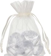 Shingyo 200 stuks organza zakje 10x15cm - Product Kleur: Cream