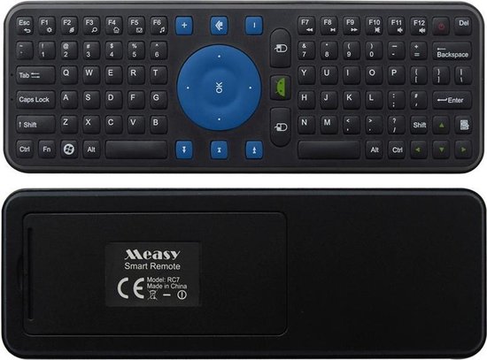 Measy RC7 2.4G USB draadloos toetsenbord Gyroscoop Air Fly Mouse voor Mini PC Android TV Box (zwart) Measy RC7 2.4G USB draadloos toetsenbord Gyroscoop Air Fly Mouse voor Mini PC Android TV Box (zwart)