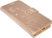 Goud vlinder diamanten hoesje Geschikt voor iPhone XS/ X