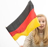 Duitse Vlag met Paal (46 x 30 cm)