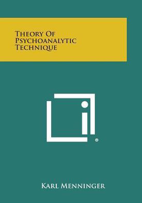 Theory of Psychoanalytic Technique - cover