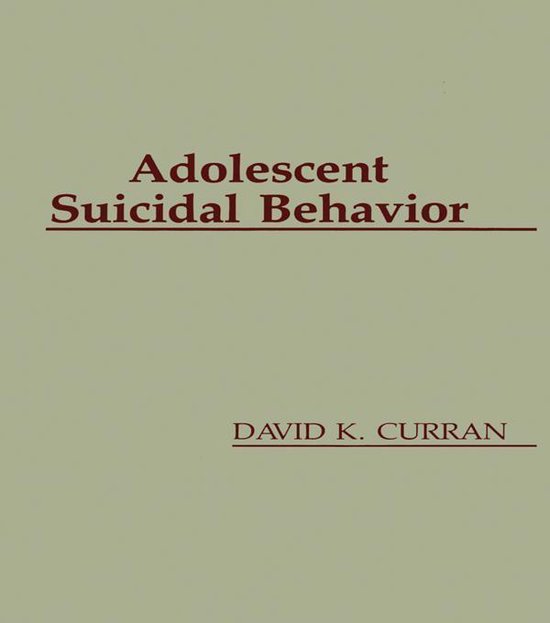 Adolescent Suicidal Behavior - cover