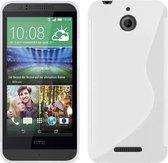 HTC Desire 510 Silicone Case s-style hoesje Wit