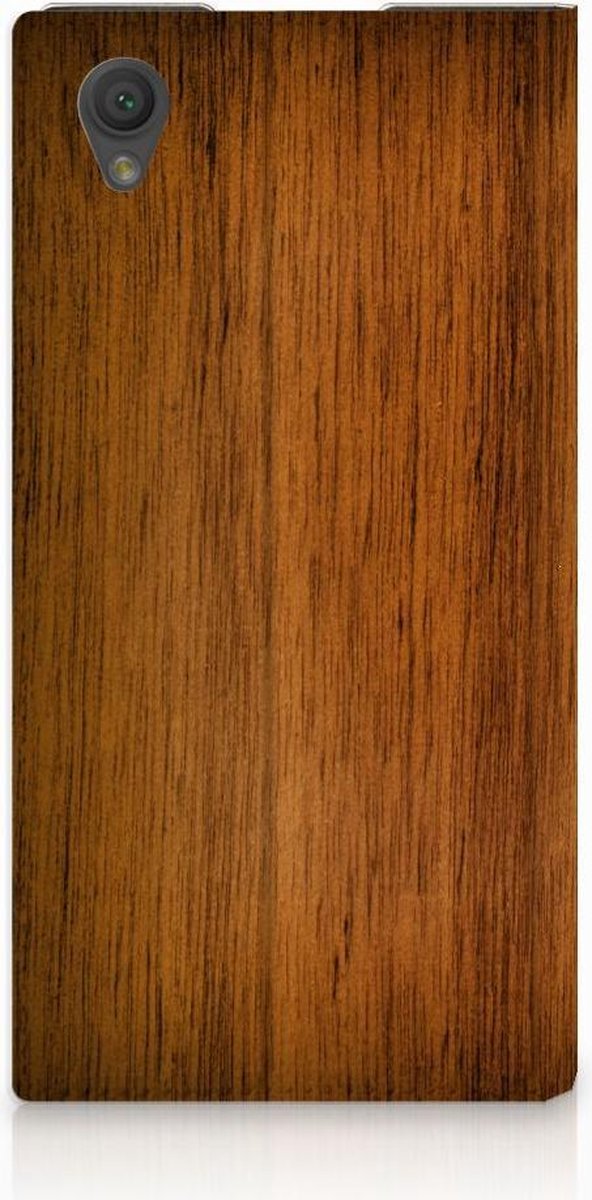 Sony Xperia L1 Book Wallet Case Donker Hout