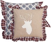 IC25 - Kussenhoes - 40 x 40 cm - katoen - blauw