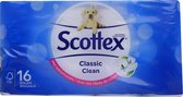 4 X 16 (64) ROLLEN "SCOTTEX" W.C. PAPIER "Classic Clean"