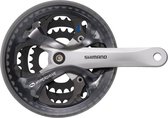 Shimano FC-M171 crankstel MTB zwart/zilver Pedaalarmlengte 170 mm