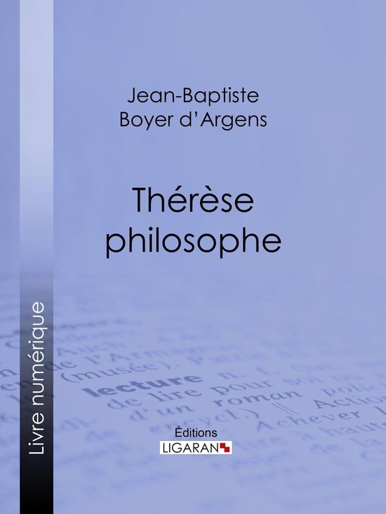 Thérèse philosophe - cover