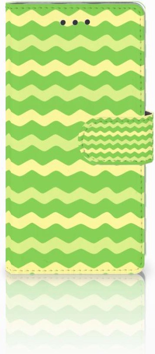 Huawei Ascend P8 Lite Telefoon Hoesje Waves Green