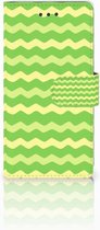 Huawei Ascend P8 Lite Telefoon Hoesje Waves Green