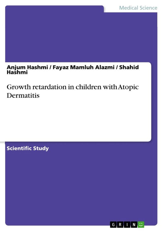 Growth retardation in children with Atopic Dermatitis - cover