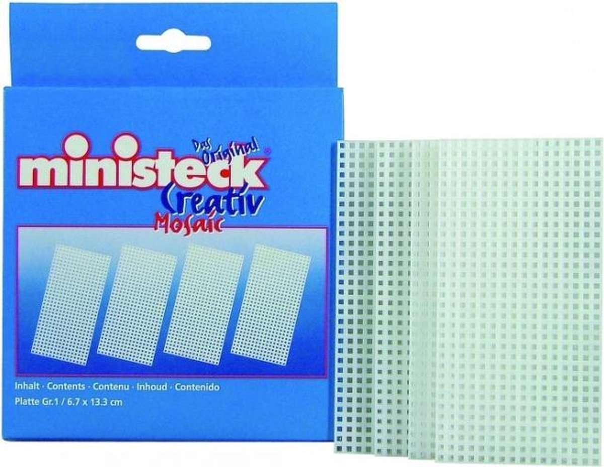 Ministeck Grondplaat - 4 stuks van 13,3 x 6,7 cm
