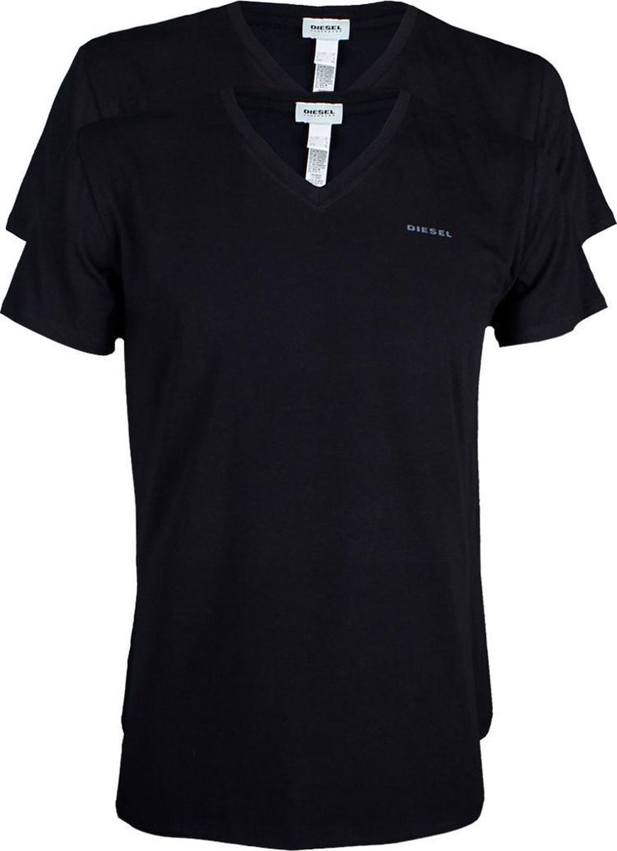 Diesel Michael T-shirt Heren Sportshirt - Maat XXL - Mannen - zwart