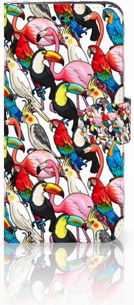 Huawei P10 Lite Telefoonhoesje met Pasjes Birds