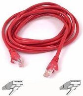 V7 V7-C5U-01M-RDS - Cat 5 UTP-kabel - RJ45 - 1 m - Rood
