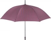 Perletti Paraplu Strepen Open/dicht 98 Cm Rood