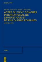 Actas Del Xxvi Congreso Internacional De Lingüística Y De Filología Románicas