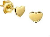 TFT Oorknoppen Hart Geelgoud Glanzend 4 mm x 4.5 mm