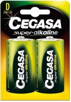 Cegasa Super Alkaline Battery 1,5v Lr20 2 Units