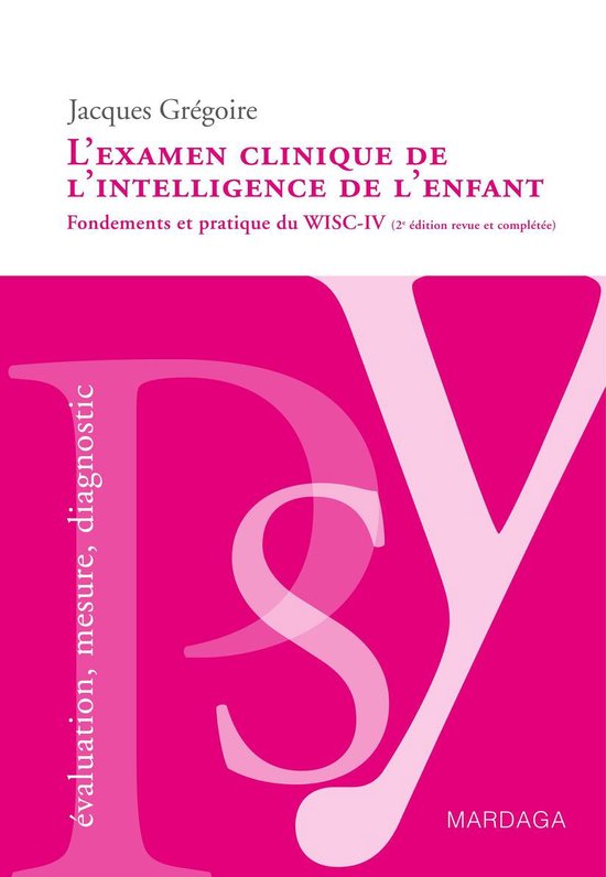 L'examen clinique de l'intelligence de l'enfant - cover