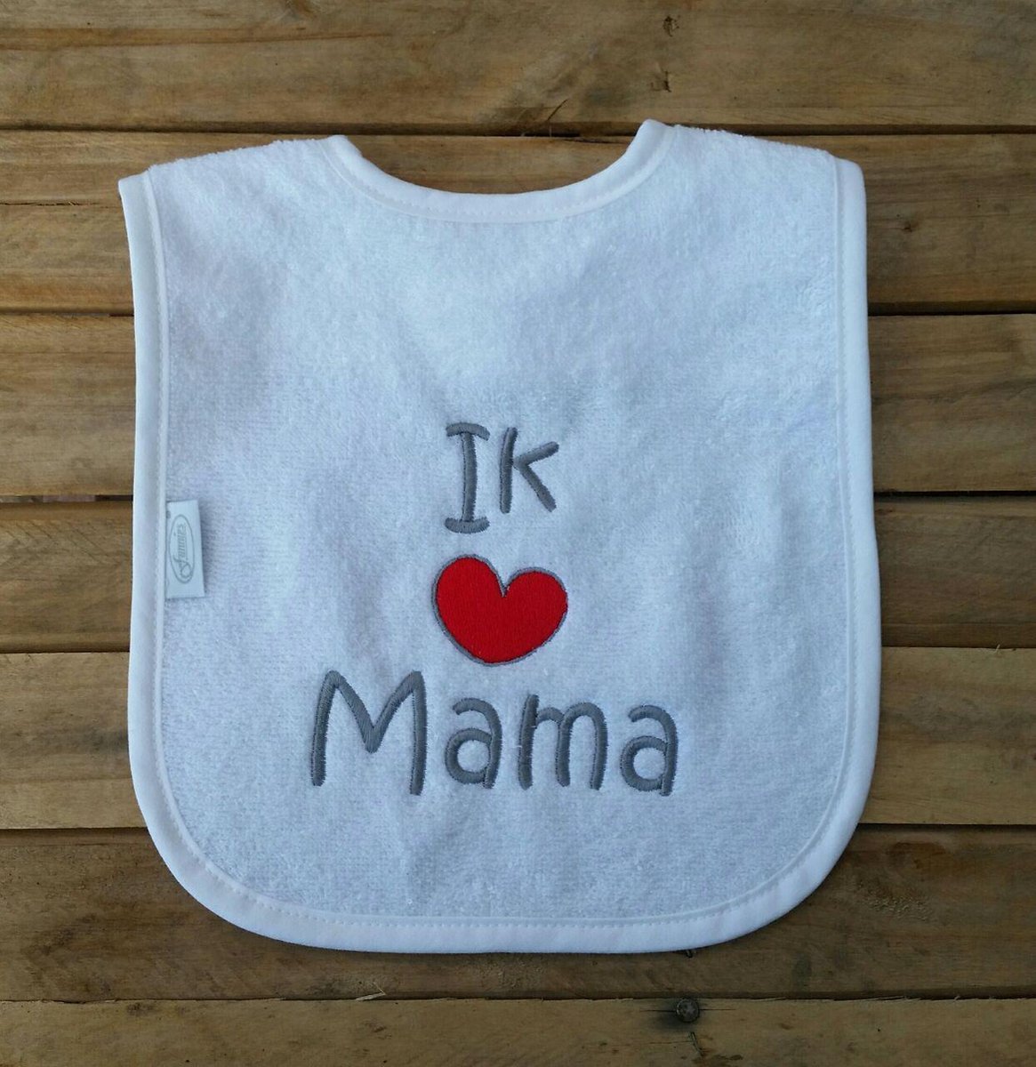 Goedkoopste Witte slab met Ik hou van mama