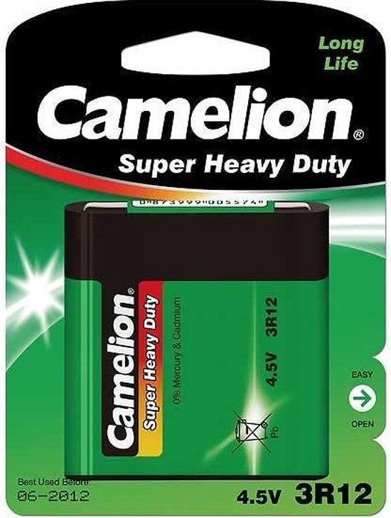 Camelion Batterij Plat 4.5v 3r12 Per Stuk | bol.com
