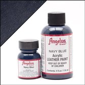 Teinture pour cuir Angelus bleu marine 118 ml / 4 oz - Pour les surfaces en cuir lisse, par exemple des chaussures, des sacs et des vestes