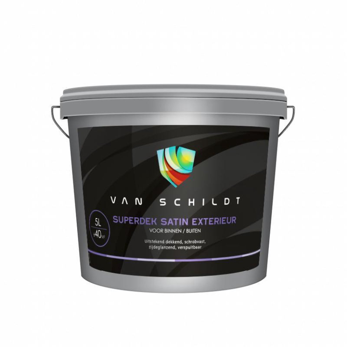 van Schildt Superdek Satin Exterieur 5 liter Wit