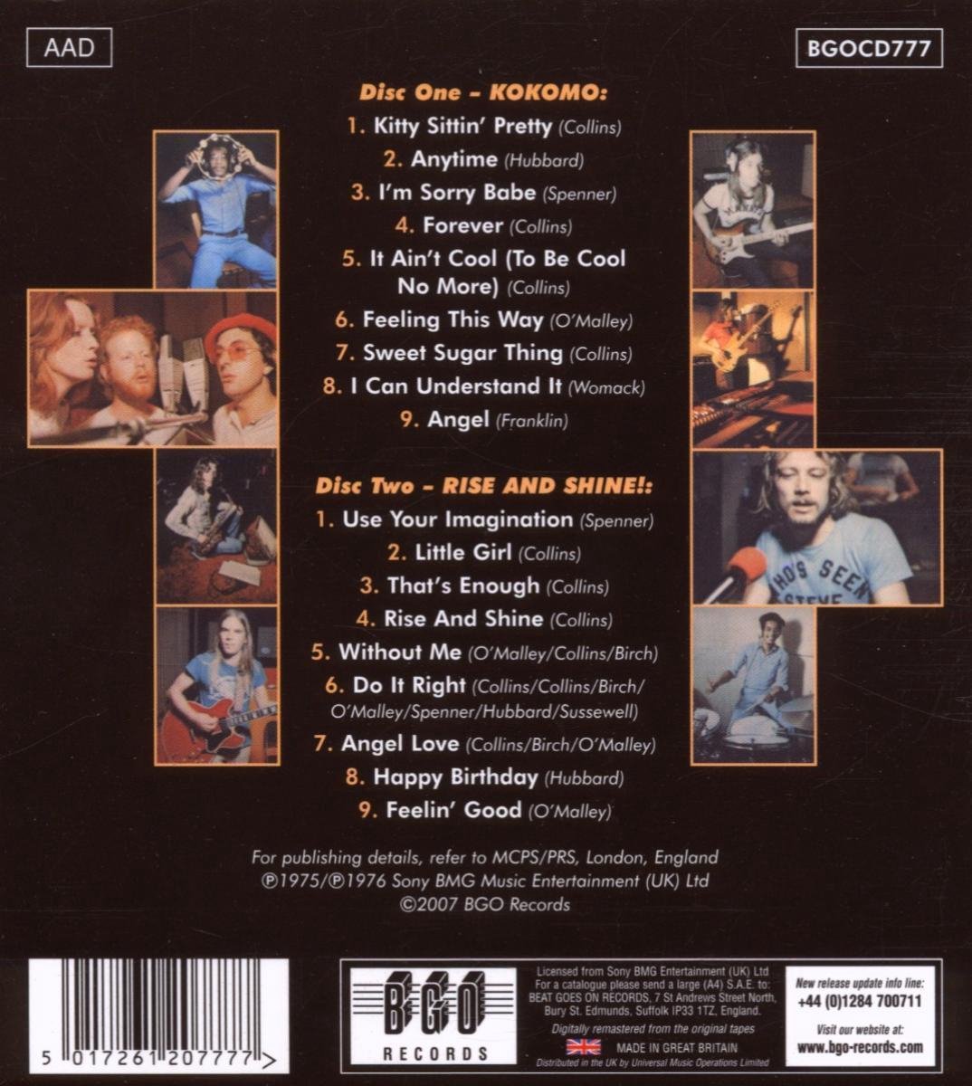 Kokomo/Rise and Shine, Kokomo CD (album) Muziek