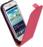 LELYCASE Flip Case Lederen Hoesje Samsung Galaxy S3 i9300 Roze