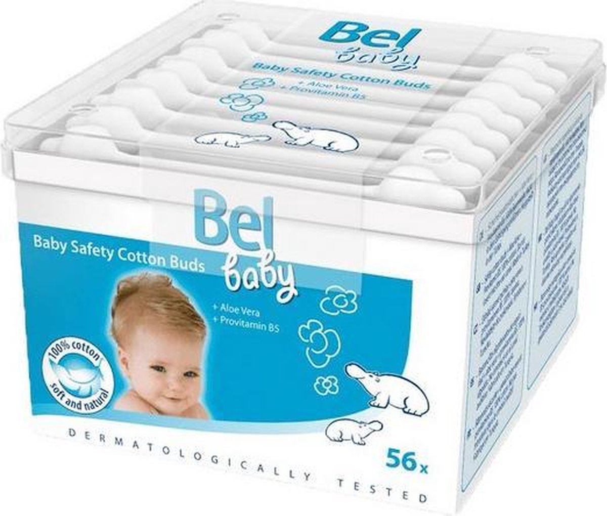 Bel Baby Safety Cotton Buds (56 pcs) Children's cotton buds (L